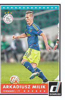 Arkadiusz Milik AFC Ajax 2015 Donruss Soccer Cards #16